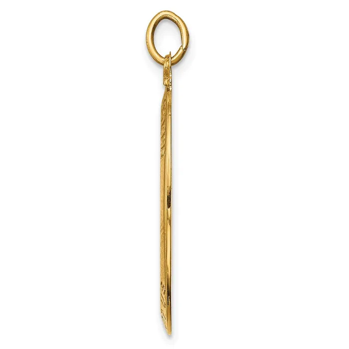 Goldia PreStyled Sets 14k Yellow Gold Solid PolishedSatin Oval St Joseph Medal