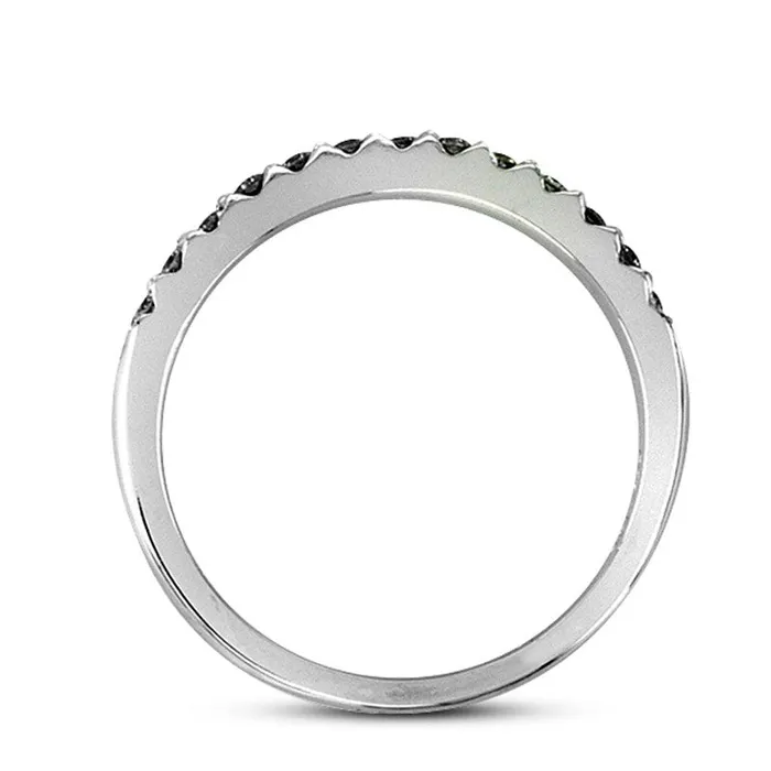Goldia Rings 020 CT TW Natural Diamond Wedding Band in Solid 14K White Gold ISI2 Goldia Rings 020 CT TW Natural Diamond Wedding Band in Solid 14K White Gold ISI2