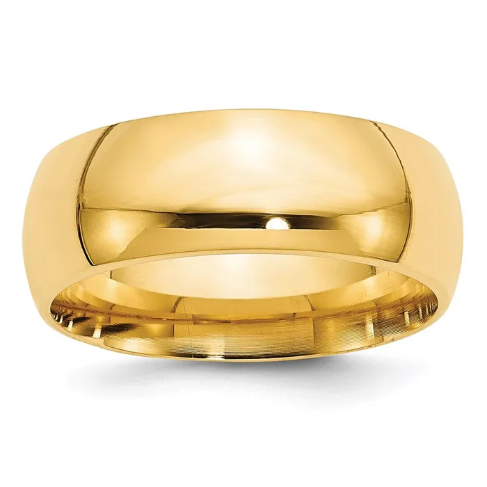 Goldia Rings Solid 10K Yellow Gold 8mm Comfort Fit MensWomens Wedding Band Ring Size 4 Goldia Rings Solid 10K Yellow Gold 8mm Comfort Fit MensWomens Wedding Band Ring Size 4
