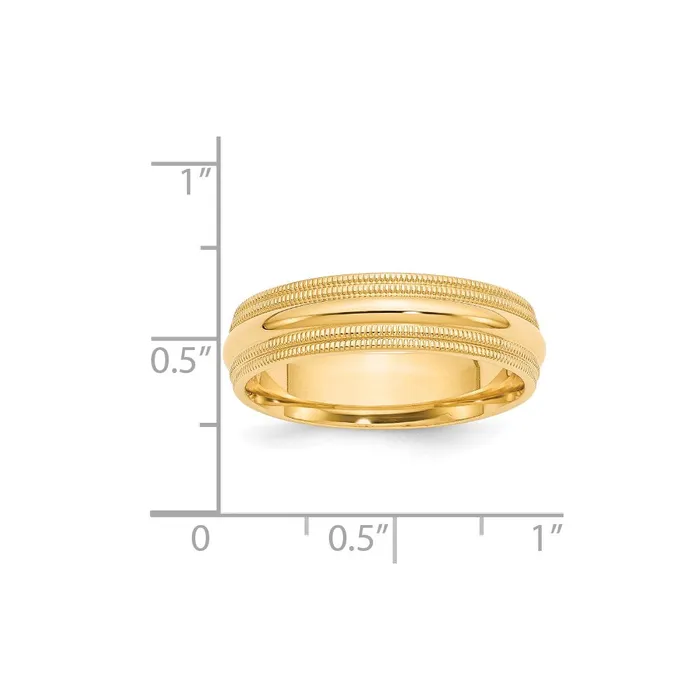 Goldia Solid 10K Yellow Gold 6mm Double Milgrain Comfort Fit MensWomens Wedding Band Ring Size 10 Rings Goldia Solid 10K Yellow Gold 6mm Double Milgrain Comfort Fit MensWomens Wedding Band Ring Size 10 Rings