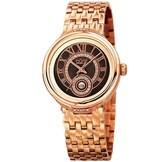 JMS always Original Burgi Quartz Brown Dial Rose Goldtone Ladies Watch BUR164RG Rings JMS always Original Burgi Quartz Brown Dial Rose Goldtone Ladies Watch BUR164RG Rings