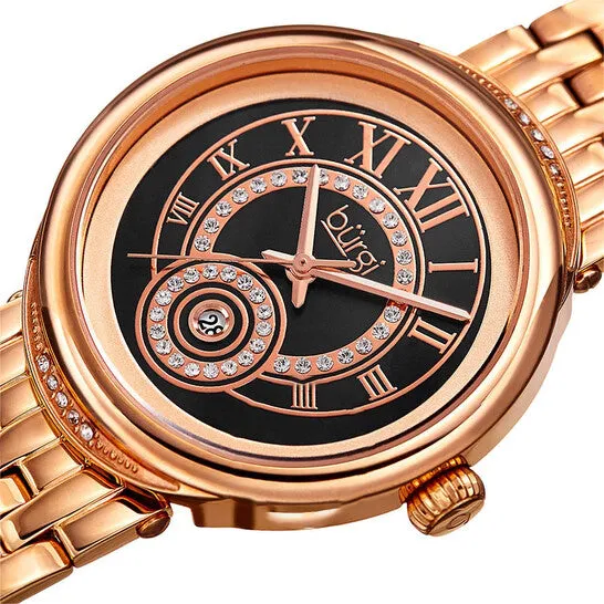JMS always Original Burgi Quartz Brown Dial Rose Goldtone Ladies Watch BUR164RG Rings JMS always Original Burgi Quartz Brown Dial Rose Goldtone Ladies Watch BUR164RG Rings