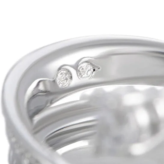 JMS always Rings Original Swarovski Fresh RhodiumPlated Crystal Swirl Ring JMS always Rings Original Swarovski Fresh RhodiumPlated Crystal Swirl Ring