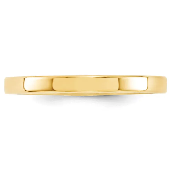 Rings Goldia Solid 10K Yellow Gold 25mm Standard Flat Comfort Fit MensWomens Wedding Band Ring Size 12