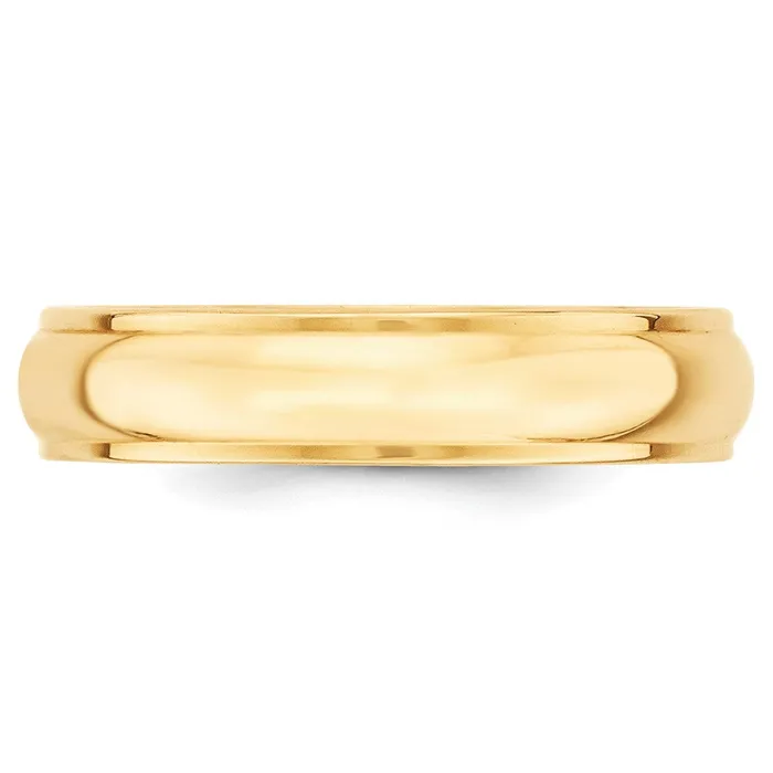 Rings Goldia Solid 10K Yellow Gold 5mm Half Round with Edge MensWomens Wedding Band Ring Size 8 Rings Goldia Solid 10K Yellow Gold 5mm Half Round with Edge MensWomens Wedding Band Ring Size 8