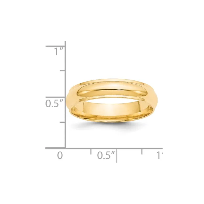 Rings Goldia Solid 10K Yellow Gold 5mm Half Round with Edge MensWomens Wedding Band Ring Size 8 Rings Goldia Solid 10K Yellow Gold 5mm Half Round with Edge MensWomens Wedding Band Ring Size 8