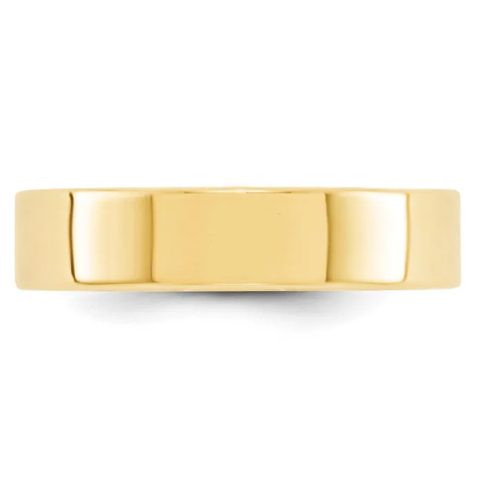 Rings Goldia Solid 10K Yellow Gold 5mm Light Weight Flat MensWomens Wedding Band Ring Size 125 Rings Goldia Solid 10K Yellow Gold 5mm Light Weight Flat MensWomens Wedding Band Ring Size 125