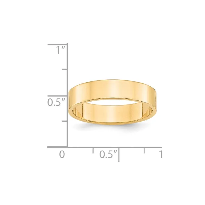 Rings Goldia Solid 10K Yellow Gold 5mm Light Weight Flat MensWomens Wedding Band Ring Size 125 Rings Goldia Solid 10K Yellow Gold 5mm Light Weight Flat MensWomens Wedding Band Ring Size 125