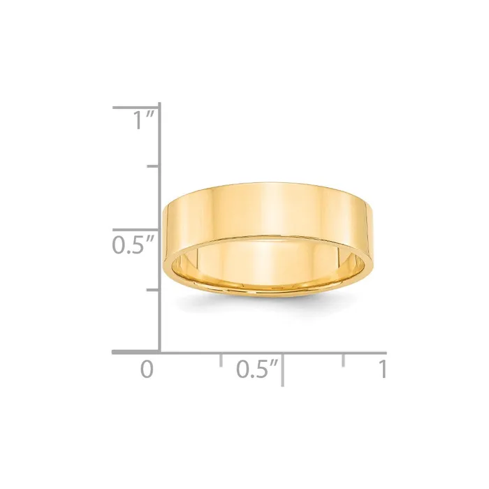 Rings Goldia Solid 10K Yellow Gold 6mm Light Weight Flat MensWomens Wedding Band Ring Size 10 Rings Goldia Solid 10K Yellow Gold 6mm Light Weight Flat MensWomens Wedding Band Ring Size 10