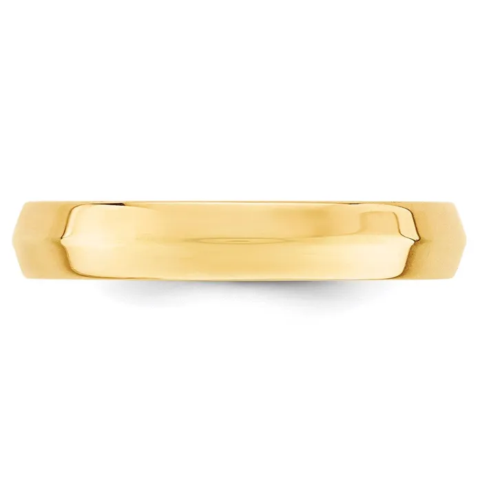 Solid 10K Yellow Gold 4mm Knife Edge Comfort Fit MensWomens Wedding Band Ring Size 10 Goldia Rings Solid 10K Yellow Gold 4mm Knife Edge Comfort Fit MensWomens Wedding Band Ring Size 10 Goldia Rings