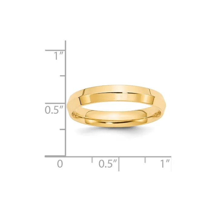 Solid 10K Yellow Gold 4mm Knife Edge Comfort Fit MensWomens Wedding Band Ring Size 10 Goldia Rings Solid 10K Yellow Gold 4mm Knife Edge Comfort Fit MensWomens Wedding Band Ring Size 10 Goldia Rings