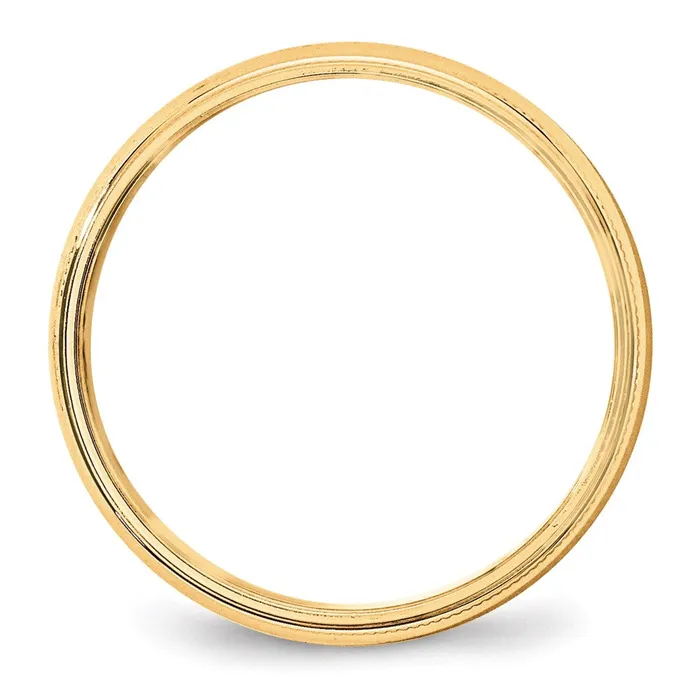 Solid 10K Yellow Gold 5mm Light Weight Milgrain Half Round MensWomens Wedding Band Ring Size 135 Goldia Rings Solid 10K Yellow Gold 5mm Light Weight Milgrain Half Round MensWomens Wedding Band Ring Size 135 Goldia Rings