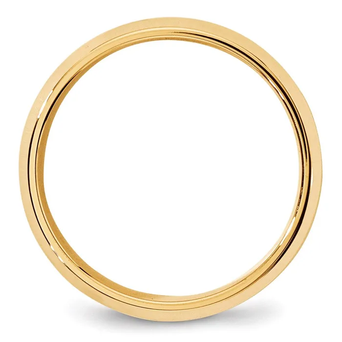Solid 10K Yellow Gold 7mm Bevel Edge Comfort Fit MensWomens Wedding Band Ring Size 9 Goldia Rings Solid 10K Yellow Gold 7mm Bevel Edge Comfort Fit MensWomens Wedding Band Ring Size 9 Goldia Rings