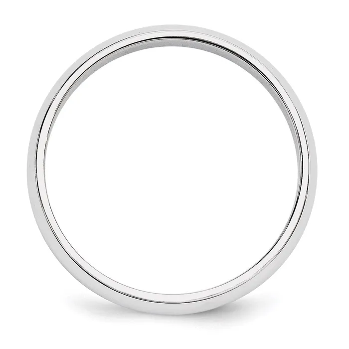 Solid 18K Yellow Gold White Gold 5mm HalfRound MensWomens Wedding Band Ring Size 75 Goldia Rings Solid 18K Yellow Gold White Gold 5mm HalfRound MensWomens Wedding Band Ring Size 75 Goldia Rings