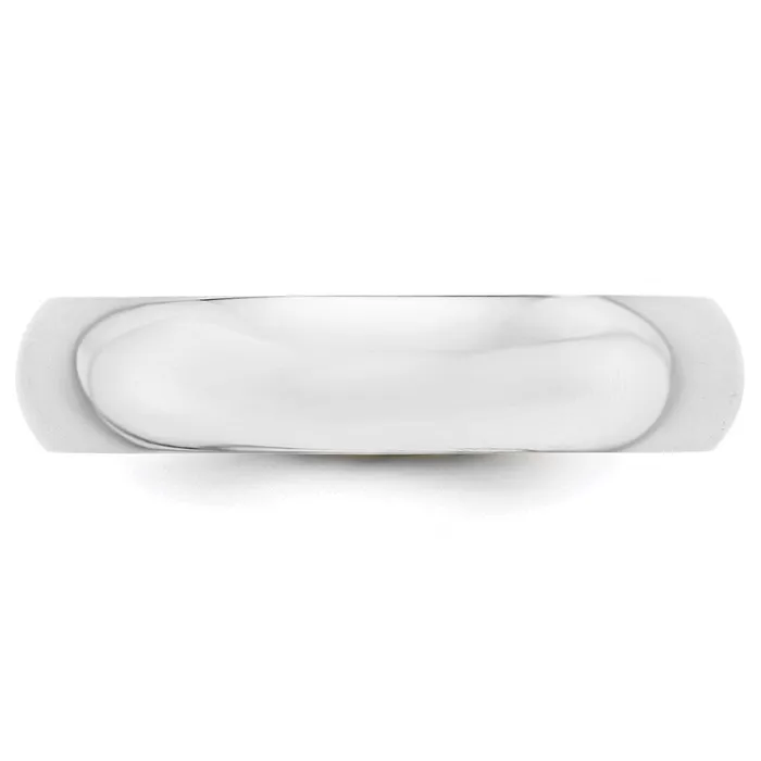 Solid 18K Yellow Gold White Gold 5mm HalfRound MensWomens Wedding Band Ring Size 75 Goldia Rings Solid 18K Yellow Gold White Gold 5mm HalfRound MensWomens Wedding Band Ring Size 75 Goldia Rings