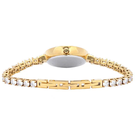 Watches JMS always Original MatheyTissot Infinity Quartz Diamond Crystal Gold Dial Ladies Watch D986SPDI