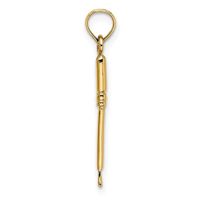 14K 3D Weeding Garden Tool Charm TreasureFineJewelers Charm Necklaces