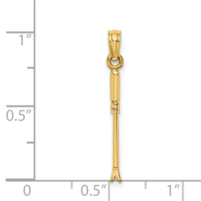 14K 3D Weeding Garden Tool Charm TreasureFineJewelers Charm Necklaces