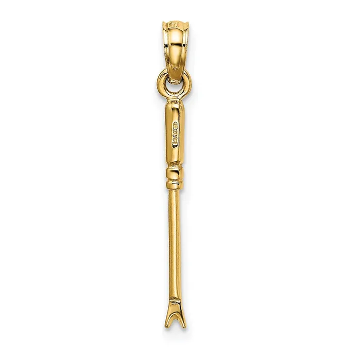 14K 3D Weeding Garden Tool Charm TreasureFineJewelers Charm Necklaces