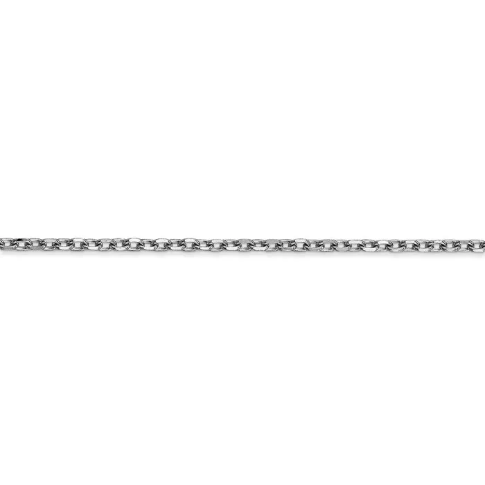 14k WG 22mm DC Round Open Link Cable Chain TreasureFineJewelers Rings