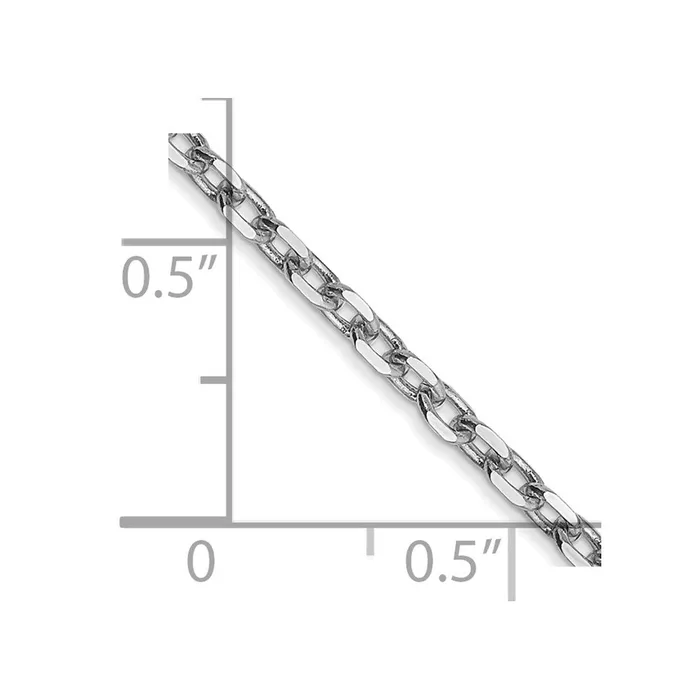 14k WG 22mm DC Round Open Link Cable Chain TreasureFineJewelers Rings