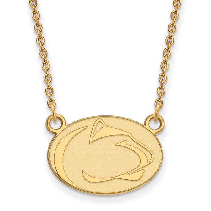 14K Yellow Gold Penn State University Small Pendant with Necklace TreasureFineJewelers Necklaces