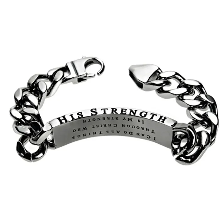 Bracelets Crown of Thorns Bracelet PHILIPPIANS 413 Stainless Steel Curb Chain North Arrow Shop Bracelets Crown of Thorns Bracelet PHILIPPIANS 413 Stainless Steel Curb Chain North Arrow Shop