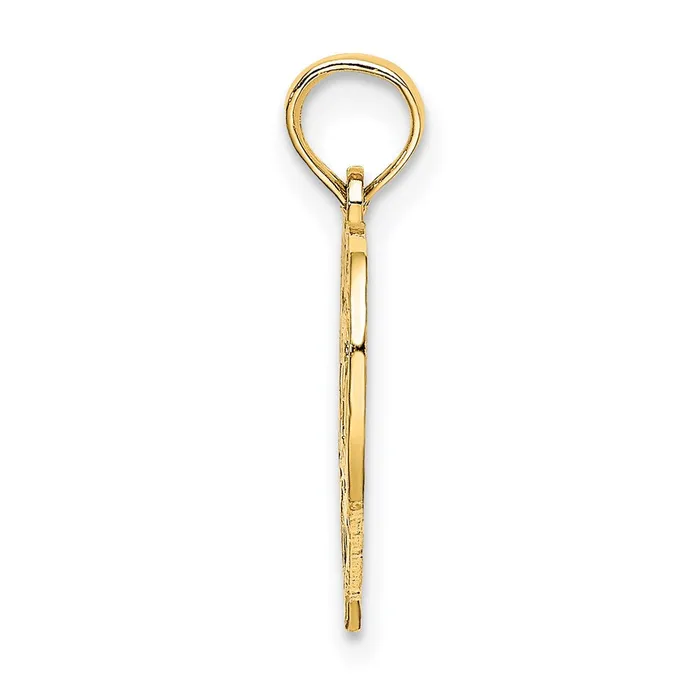 Charm Necklaces TreasureFineJewelers 14K 75 In Heart Charm