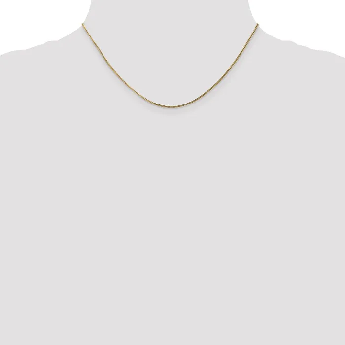 Necklaces TreasureFineJewelers 14k 13mm Curb Pendant Chain