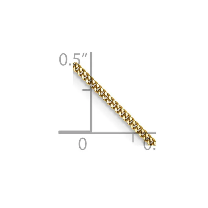 Necklaces TreasureFineJewelers 14k 13mm Curb Pendant Chain