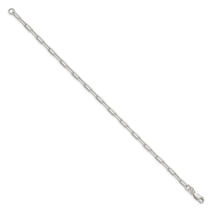 Rings TreasureFineJewelers Sterling Silver 325mm Elongated Open Link Chain