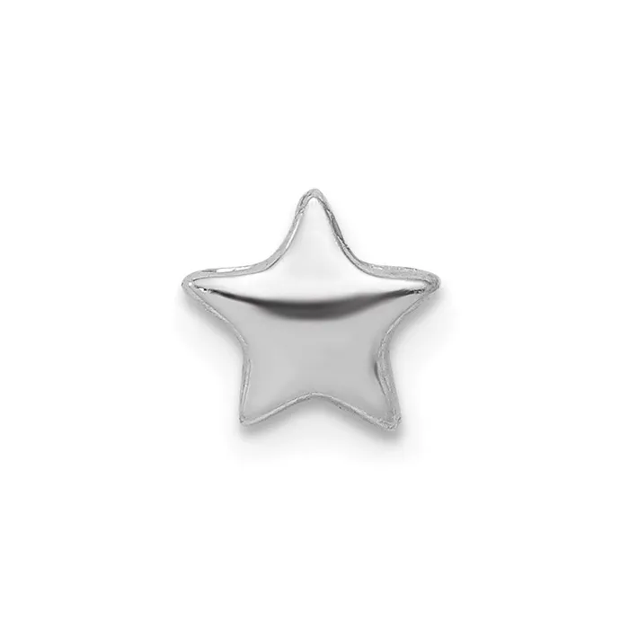 Sterling Silver Rhodium plated Star Slide Charm TreasureFineJewelers Rings
