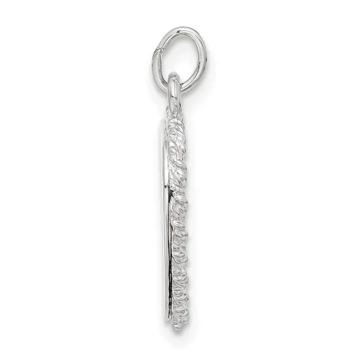 TreasureFineJewelers Necklaces Sterling Silver DC To My Maid of Honor Heart Disc Charm