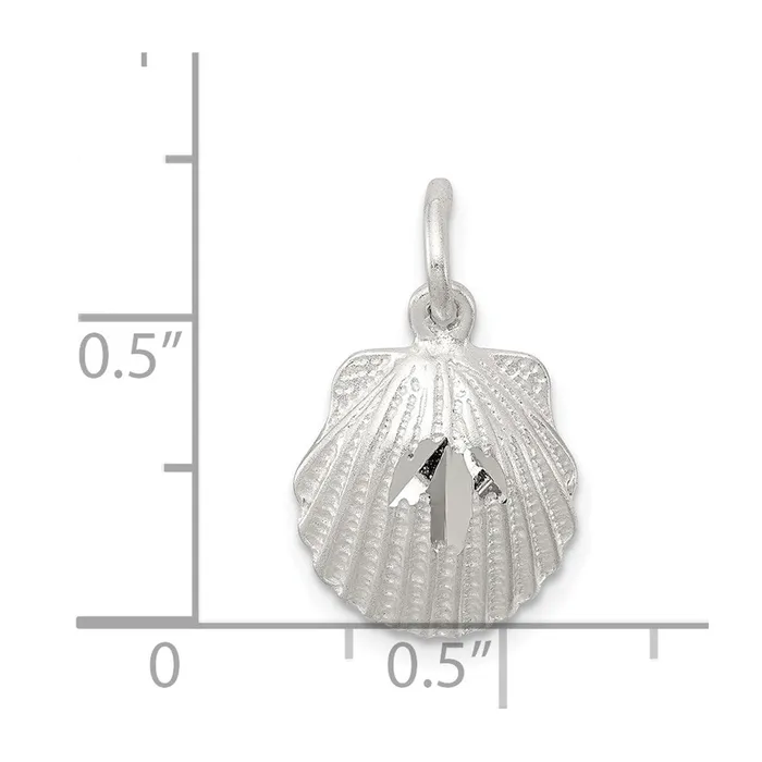TreasureFineJewelers Rings Sterling Silver DC Shell Charm