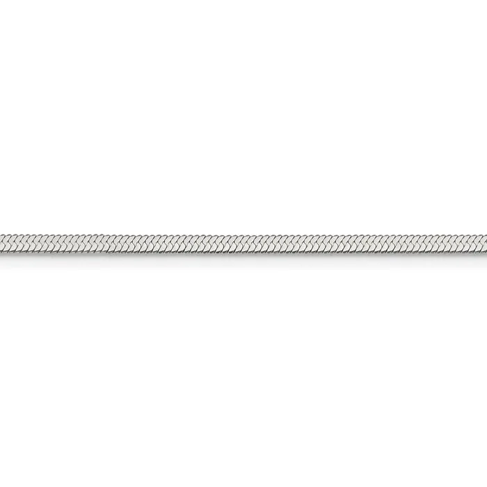 TreasureFineJewelers Stainless Steel Polished 34mm 24in Herringbone Chain Bracelets