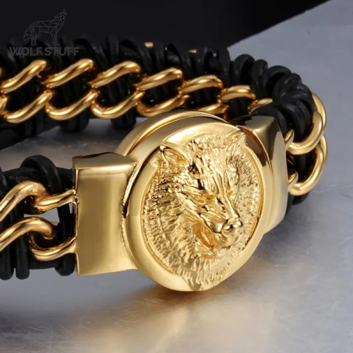 Animal Gold Bracelet Wolf Stuff Bracelets