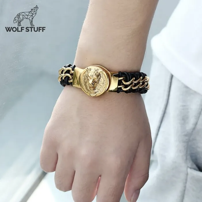 Animal Gold Bracelet Wolf Stuff Bracelets