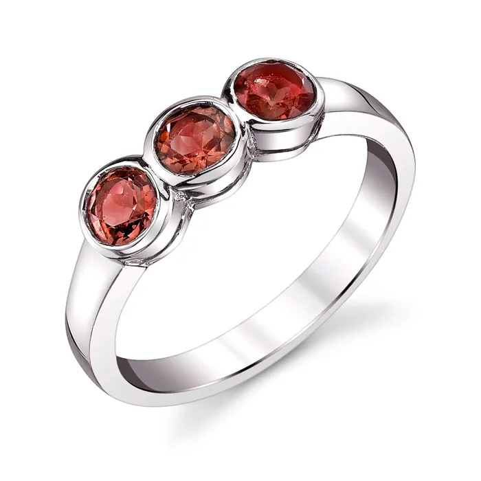 Triple Round Stone Ring Four Peaks Mining Co Rings