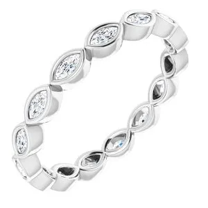 14K White 12 CTW Diamond Eternity Band 12362460209PSTWBC WB Choice Jewelry Rings