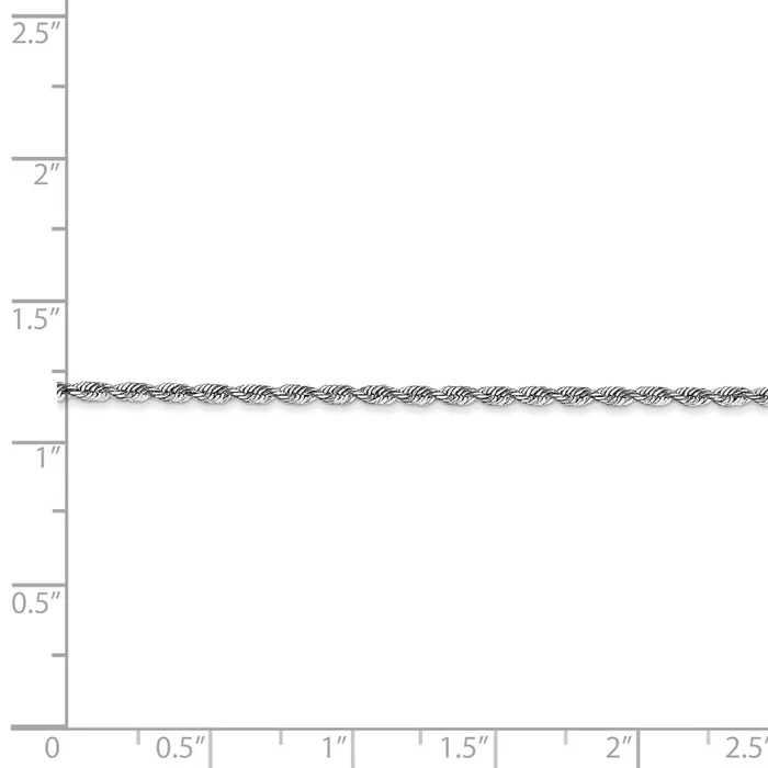 Necklaces 10k White Gold 185mm DC Quadruple Rope ChainWBC10WQT01418 WB Choice Jewelry