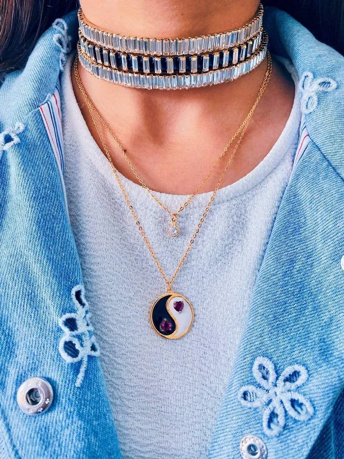 Necklaces PRERTO ECOMMERCE PRIVATE LIMITED Yin Yang Necklace
