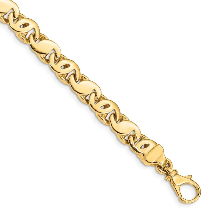 WB Choice Jewelry 14k 73mm Polished Fancy SLink BraceletWBCLK6758 Bracelets