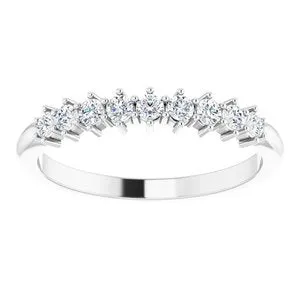WB Choice Jewelry 14K White 14 CTW Diamond NineStone Anniversary Band124094600PSTWBC Rings WB Choice Jewelry 14K White 14 CTW Diamond NineStone Anniversary Band124094600PSTWBC Rings