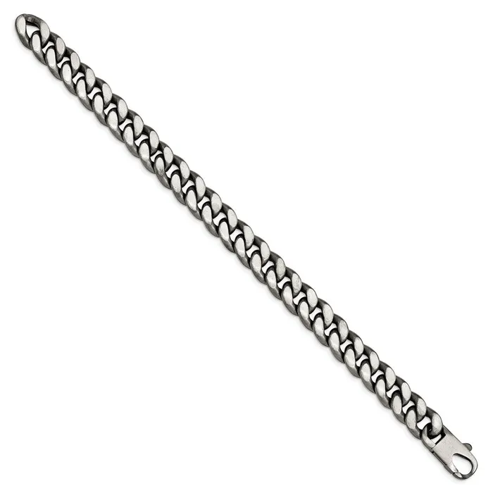 WB Choice Jewelry Bracelets Sterling Silver RutheniumAntiqued Brushed Curb Link BraceletWBCQG487185 WB Choice Jewelry Bracelets Sterling Silver RutheniumAntiqued Brushed Curb Link BraceletWBCQG487185
