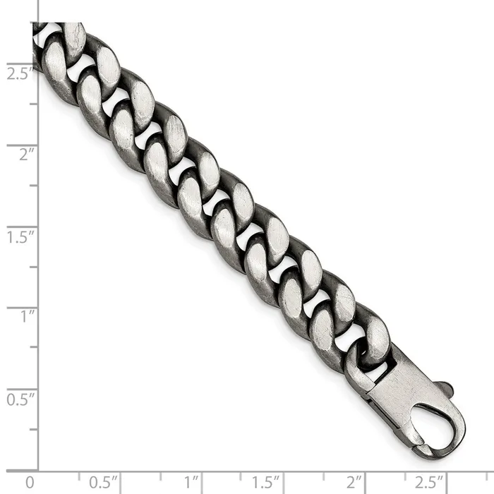 WB Choice Jewelry Bracelets Sterling Silver RutheniumAntiqued Brushed Curb Link BraceletWBCQG487185 WB Choice Jewelry Bracelets Sterling Silver RutheniumAntiqued Brushed Curb Link BraceletWBCQG487185