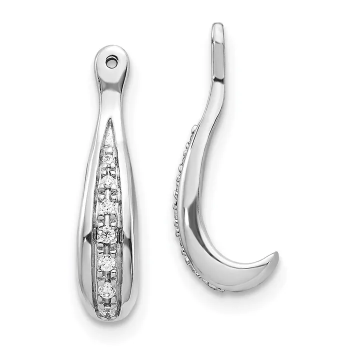 WB Choice Jewelry Earrings 14k White Gold Diamond Earring JacketsWBCEJM5337006WA