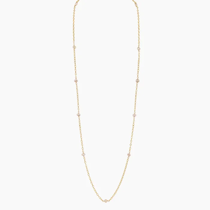 Levi White Pearl Necklace misha hawaii Necklaces