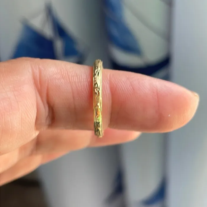 PreStyled Sets Vintage Paris Jewelry Floral Band Raised Design 18k Gold Vintage
