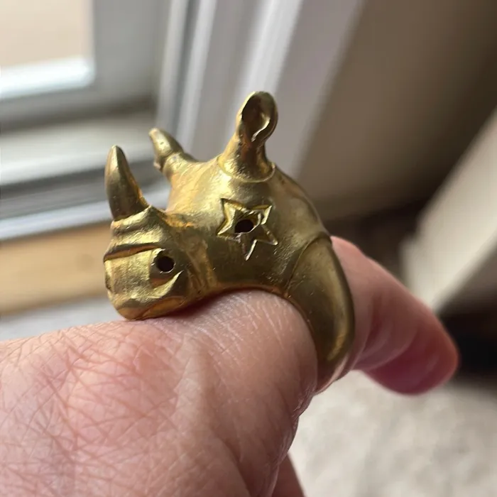 Rhino Ring Brass Vintage Vintage Paris Jewelry Rings Rhino Ring Brass Vintage Vintage Paris Jewelry Rings