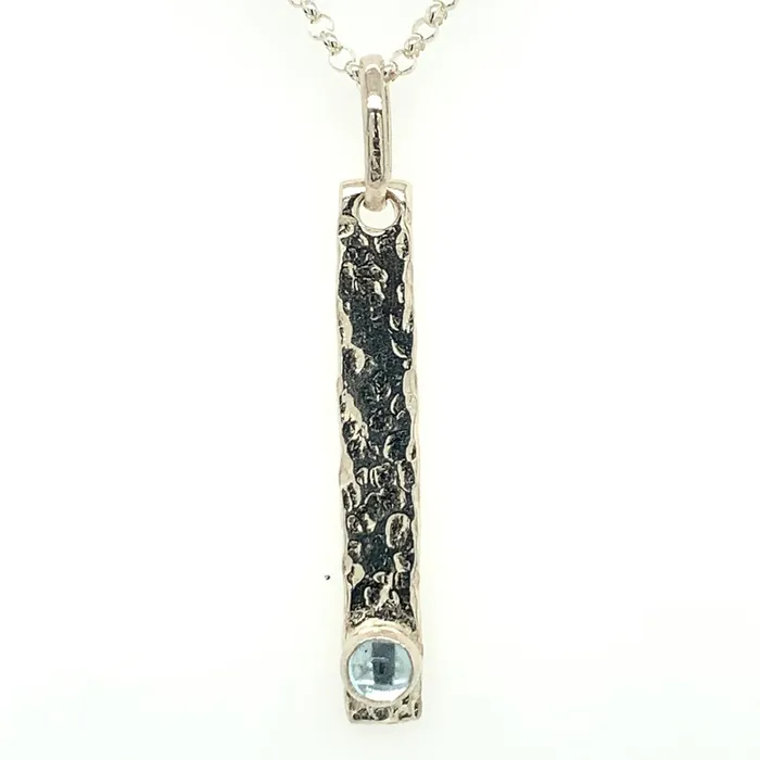 Shannon Russell Jewelry Necklaces Sky Blue Topaz Sand Bar Necklace